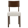 Modway Pax Dining Chairs Walnut Heathered Weave Ivory MDY-EEI-6804-WAL-HEI