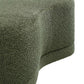 Modway Nimbus 48 Inch Curved Ottoman Bench in Sage - Soft Fabric Chenille Ottoman - Versatile Bedroom Bench - Bouclé Footstool