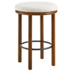 Fable Boucle Fabric Counter Stools - Set of 2 - No Shipping Charges MDY-EEI-6818-OAK-IVO