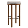 Fable Boucle Fabric Bar Stools - Set of 2 - No Shipping Charges MDY-EEI-6819-OAK-IVO