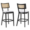 Caledonia Wood Bar Stools - Set of 2 - No Shipping Charges MDY-EEI-6820-BLK-BEI