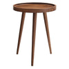 Chiro Round Wood Side Table - No Shipping Charges MDY-EEI-6830-BLK