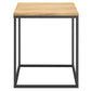 Zora Square Wood and Metal Side Table - No Shipping Charges MDY-EEI-6833-OAK