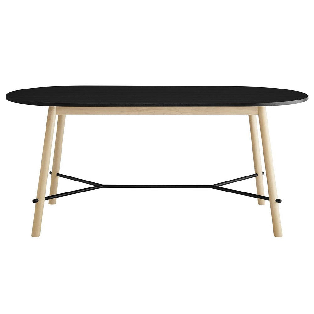 Modway Infuse Dining Table Black Oak MDY-EEI-6836-BLK-OAK