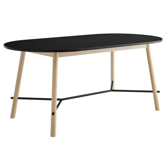 Modway Infuse Dining Table, Black Oak