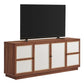 Capri 63’ Wood Grain TV Console - No Shipping Charges MDY-EEI-6865-WAL