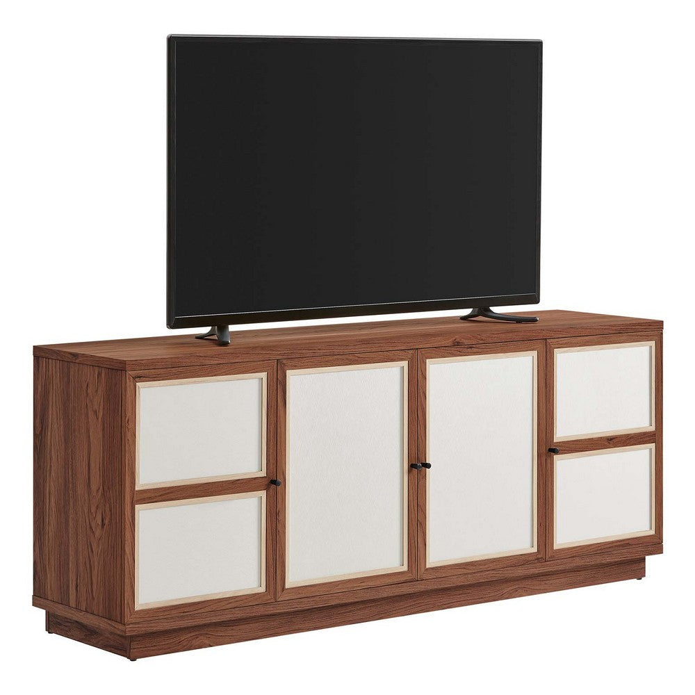 Capri 63’ Wood Grain TV Console - No Shipping Charges MDY-EEI-6865-WAL