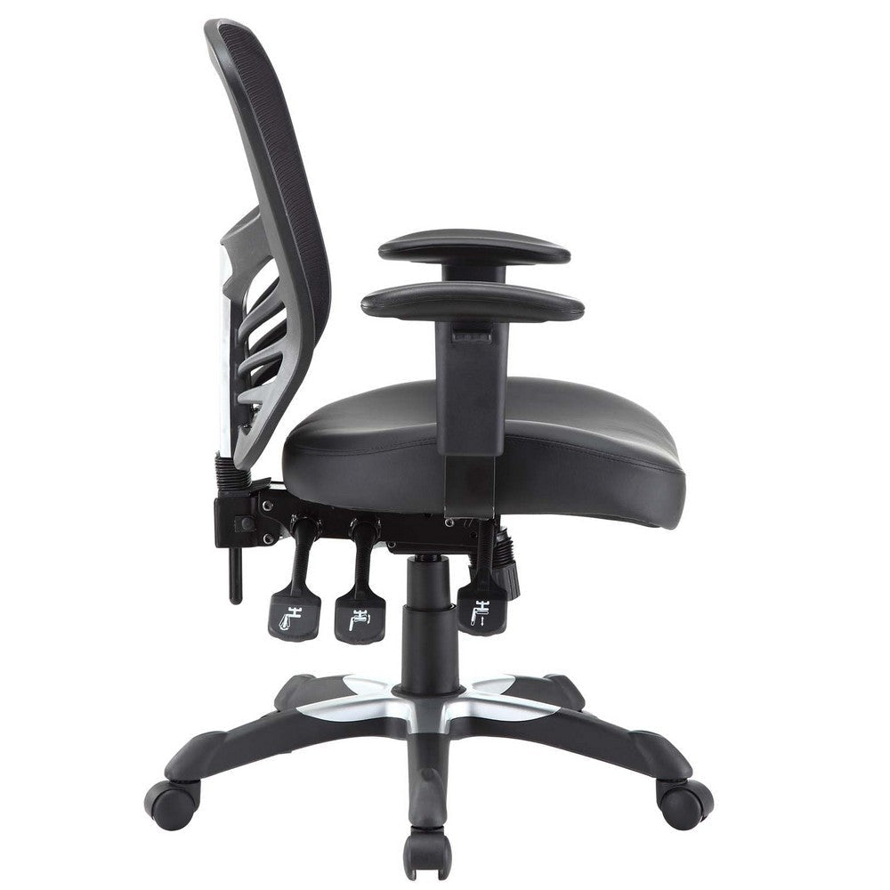 Articulate Vinyl Office Chair - No Shipping Charges MDY-EEI-755-BLK