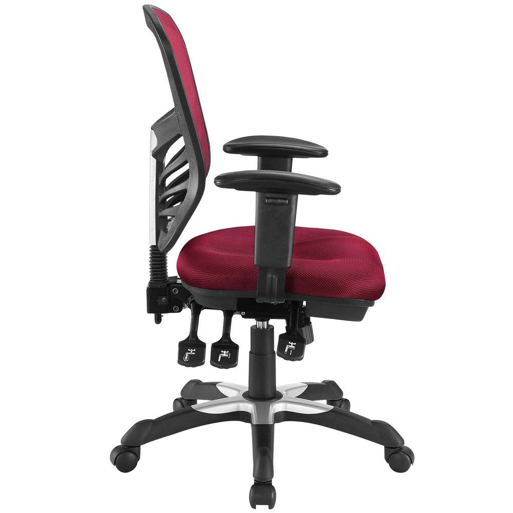 Modway Articulate Ergonomic Mesh Office Chair in Red MDY-EEI-757-RED