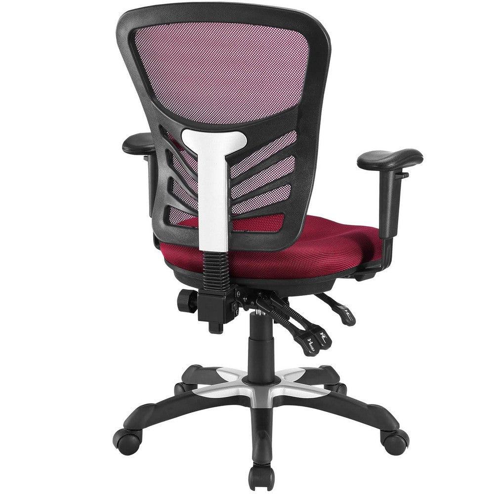 Modway Articulate Ergonomic Mesh Office Chair in Red MDY-EEI-757-RED