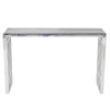 Modway Gridiron Contemporary Modern Stainless Steel Console Table, Silver