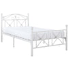 Modway Cottage Modern Farmhouse Metal Twin Platform Bed in White