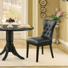 Silhouette Dining Vinyl Side Chair - No Shipping Charges MDY-EEI-812-BLK