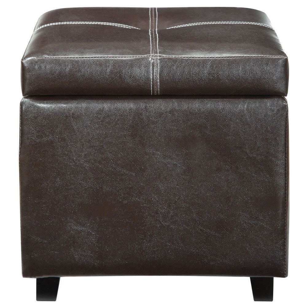 Espresso Treasure Ottoman - No Shipping Charges MDY-EEI-814-BRN