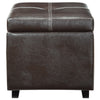 Espresso Treasure Ottoman - No Shipping Charges MDY-EEI-814-BRN