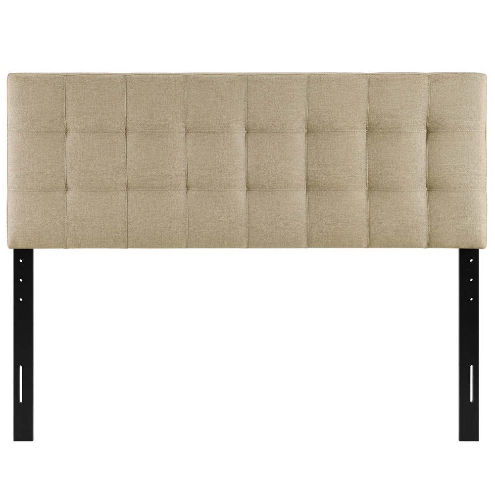 Beige Lily Queen Fabric Headboard - No Shipping Charges MDY-MOD-5041-BEI