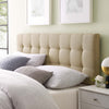 Beige Lily Queen Fabric Headboard - No Shipping Charges MDY-MOD-5041-BEI