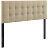 Beige Lily Queen Fabric Headboard - No Shipping Charges MDY-MOD-5041-BEI