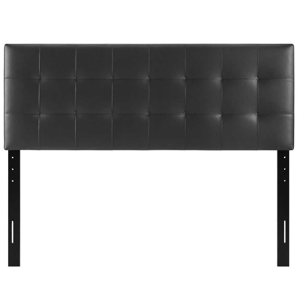 Lily Queen Vinyl Headboard - No Shipping Charges MDY-MOD-5130-BLK