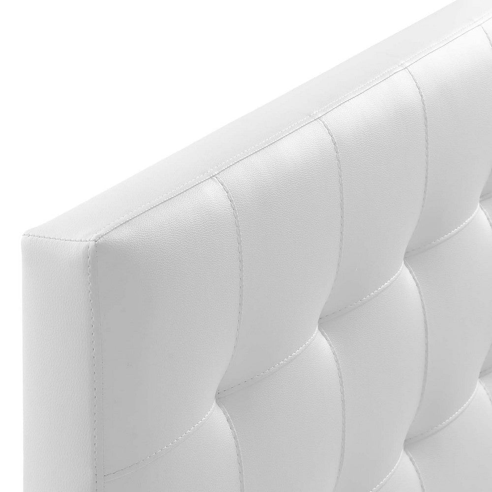 Lily Full Vinyl Headboard - No Shipping Charges MDY-MOD-5147-WHI