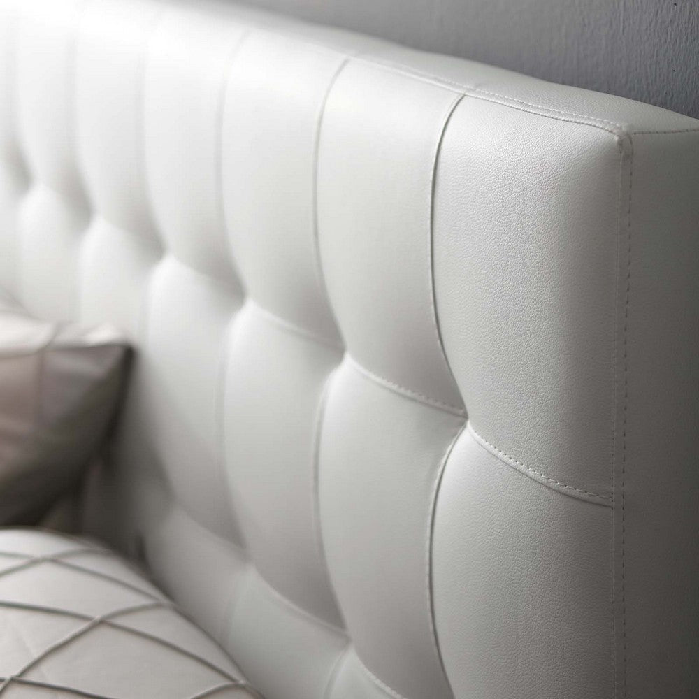 Lily Full Vinyl Headboard - No Shipping Charges MDY-MOD-5147-WHI