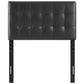 Black Lily Twin Vinyl Headboard - No Shipping Charges MDY-MOD-5149-BLK