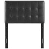 Black Lily Twin Vinyl Headboard - No Shipping Charges MDY-MOD-5149-BLK