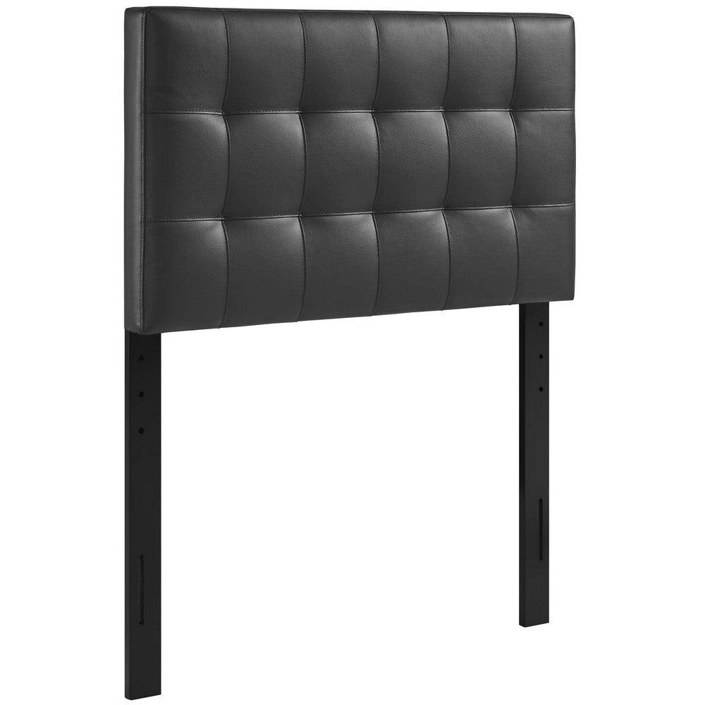 Black Lily Twin Vinyl Headboard