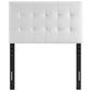 White Lily Twin Vinyl Headboard - No Shipping Charges MDY-MOD-5149-WHI