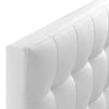 White Lily Twin Vinyl Headboard - No Shipping Charges MDY-MOD-5149-WHI