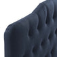 Navy Annabel Queen Fabric Headboard - No Shipping Charges MDY-MOD-5154-NAV