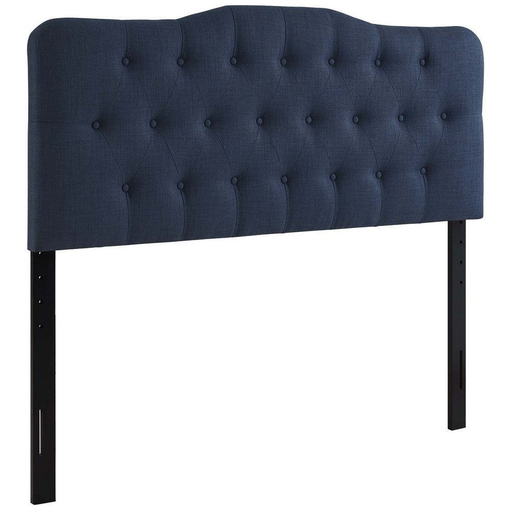 Navy Annabel Queen Fabric Headboard