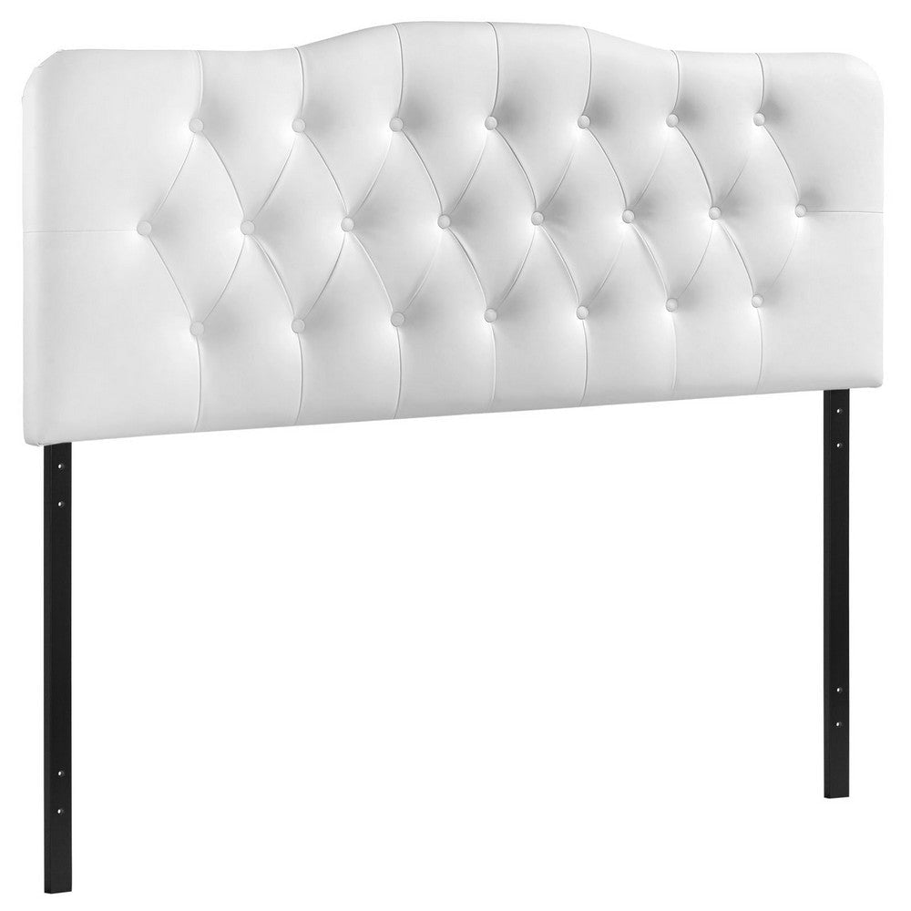 Annabel Full Vinyl Headboard - No Shipping Charges MDY-MOD-5157-WHI