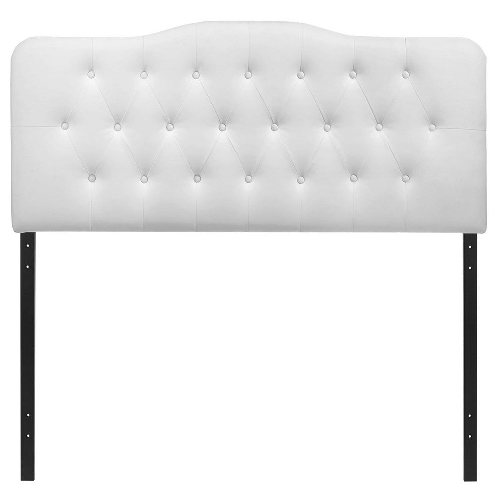 Annabel Full Vinyl Headboard - No Shipping Charges MDY-MOD-5157-WHI