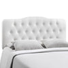 Modway Annabel Tufted Button Faux Leather Upholstered Full Headboard in White