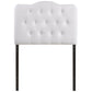 White Annabel Twin Vinyl Headboard - No Shipping Charges MDY-MOD-5161-WHI