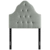 Sovereign Twin Fabric Headboard - No Shipping Charges MDY-MOD-5168-GRY