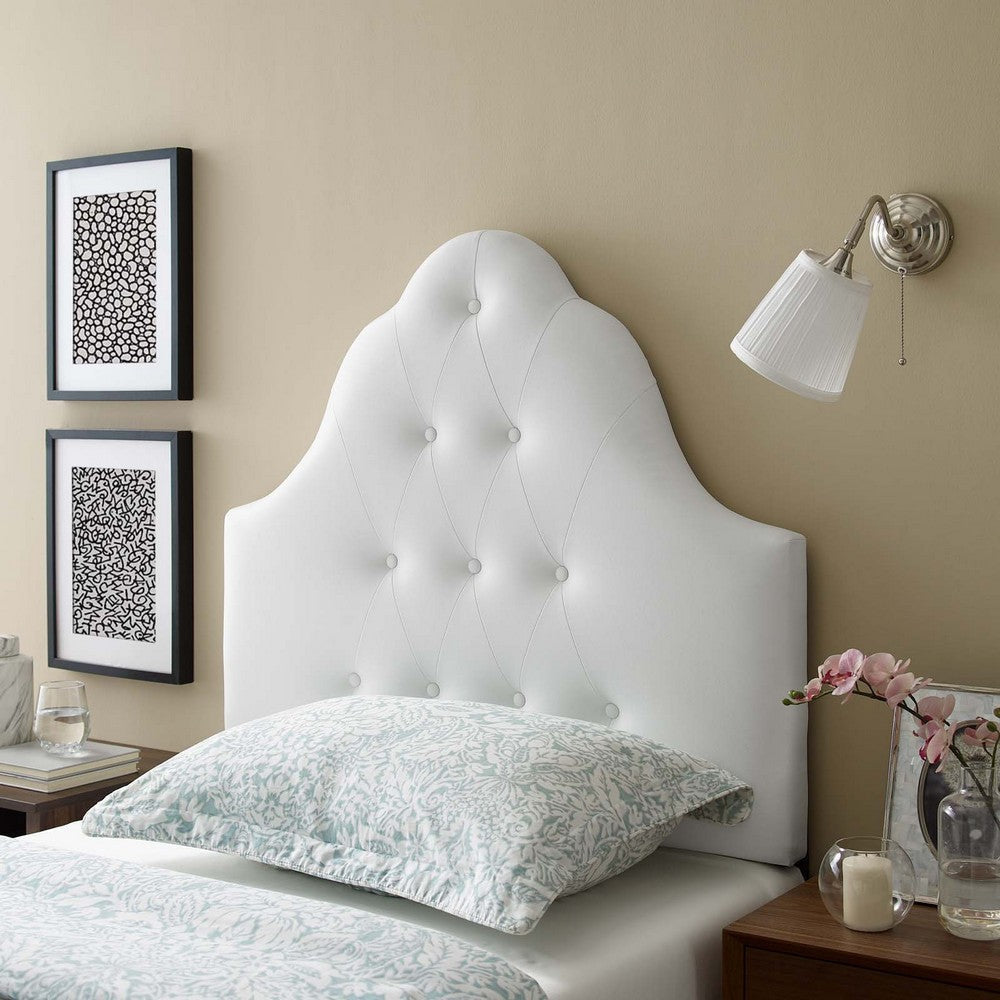 Sovereign Twin Vinyl Headboard - No Shipping Charges MDY-MOD-5169-WHI