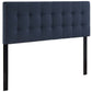 Navy Emily Queen Fabric Headboard