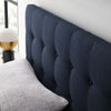 Navy Emily Full Fabric Headboard - No Shipping Charges MDY-MOD-5172-NAV