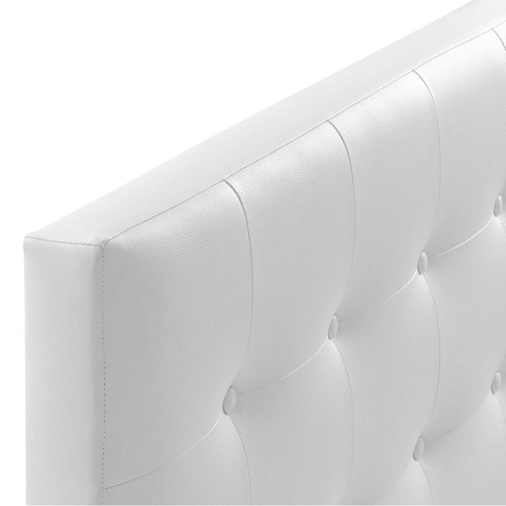 Emily Full Vinyl Headboard - No Shipping Charges MDY-MOD-5173-WHI