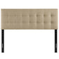 Beige Emily King Fabric Headboard - No Shipping Charges MDY-MOD-5174-BEI