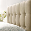 Beige Emily Twin Fabric Headboard - No Shipping Charges MDY-MOD-5176-BEI