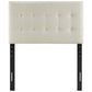 Ivory Emily Twin Fabric Headboard - No Shipping Charges MDY-MOD-5176-IVO