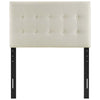 Ivory Emily Twin Fabric Headboard - No Shipping Charges MDY-MOD-5176-IVO