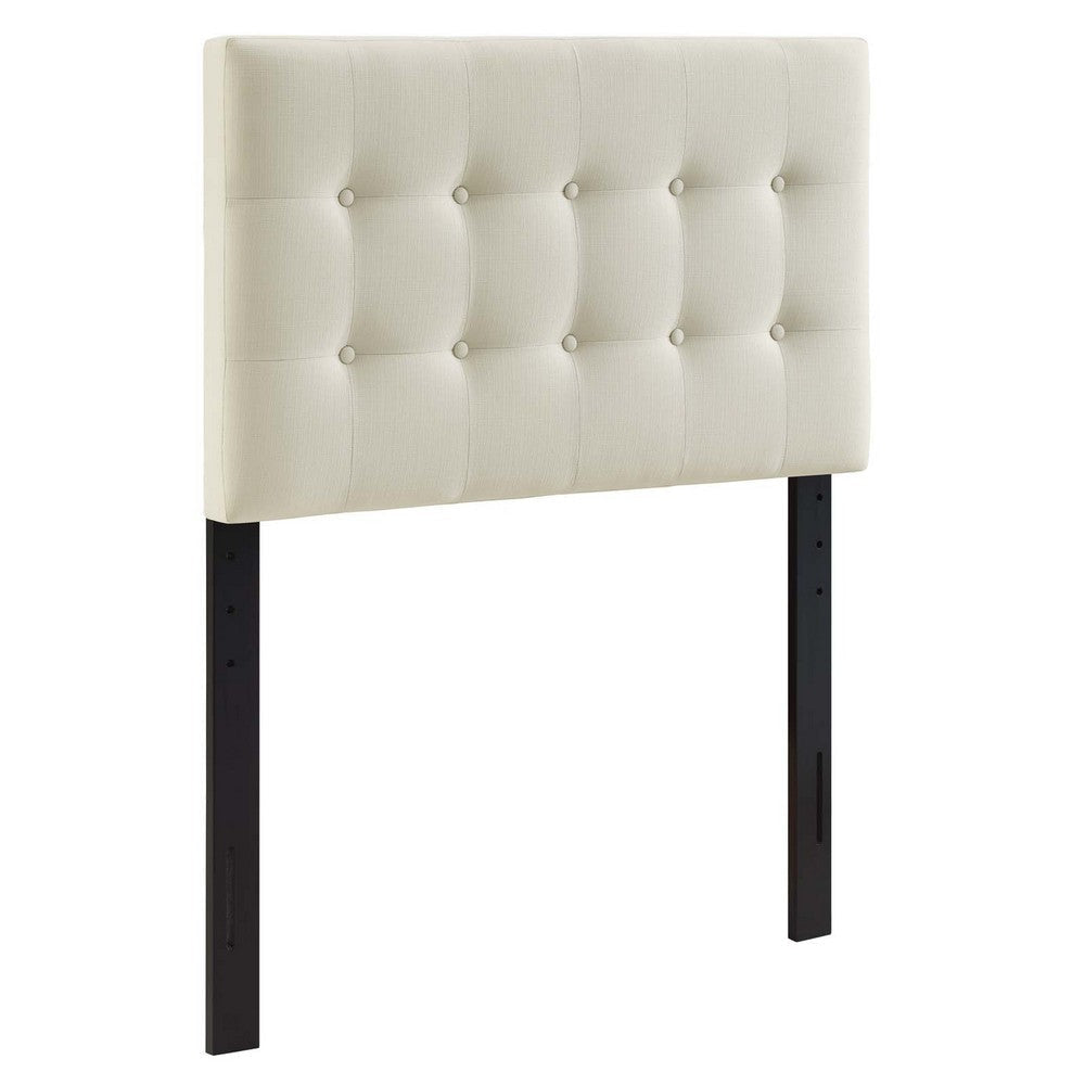 Ivory Emily Twin Fabric Headboard