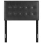 Black Emily Twin Vinyl Headboard - No Shipping Charges MDY-MOD-5177-BLK