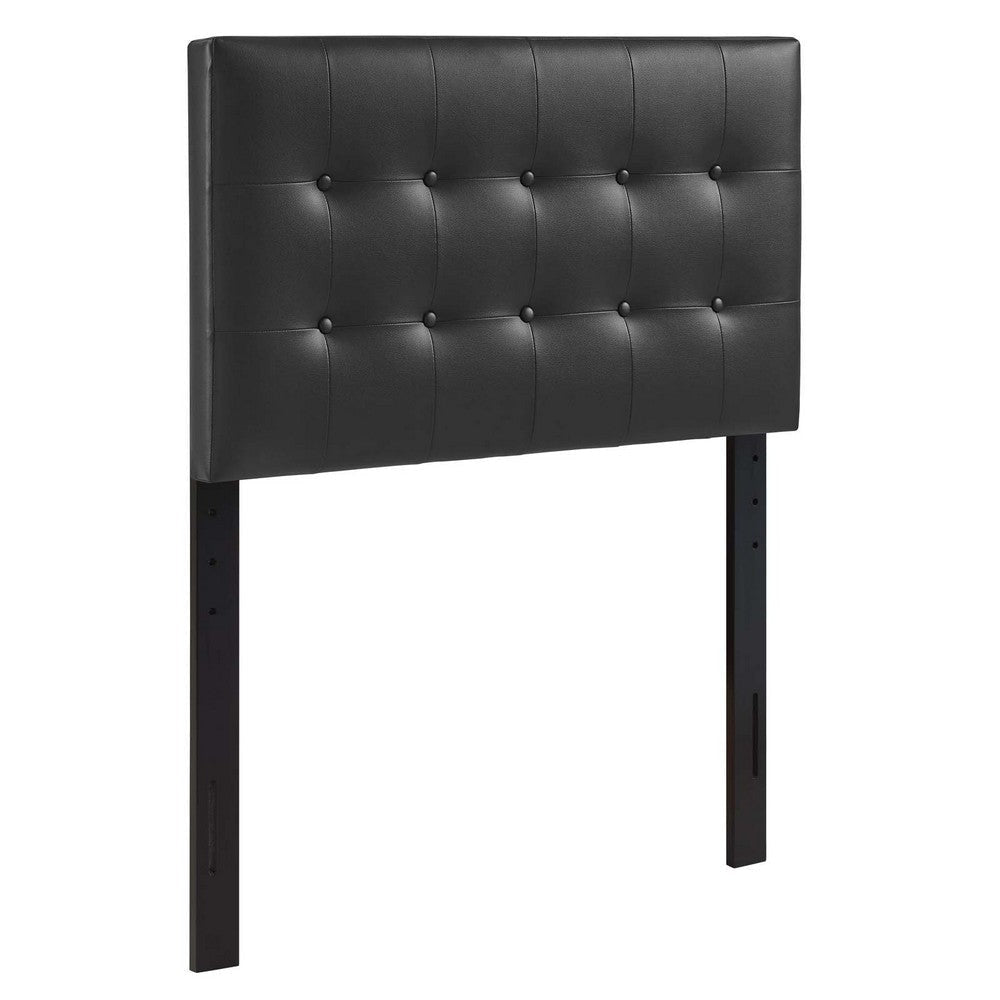 Black Emily Twin Vinyl Headboard