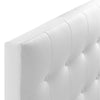 White Emily Twin Vinyl Headboard - No Shipping Charges MDY-MOD-5177-WHI