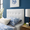 White Emily Twin Vinyl Headboard - No Shipping Charges MDY-MOD-5177-WHI